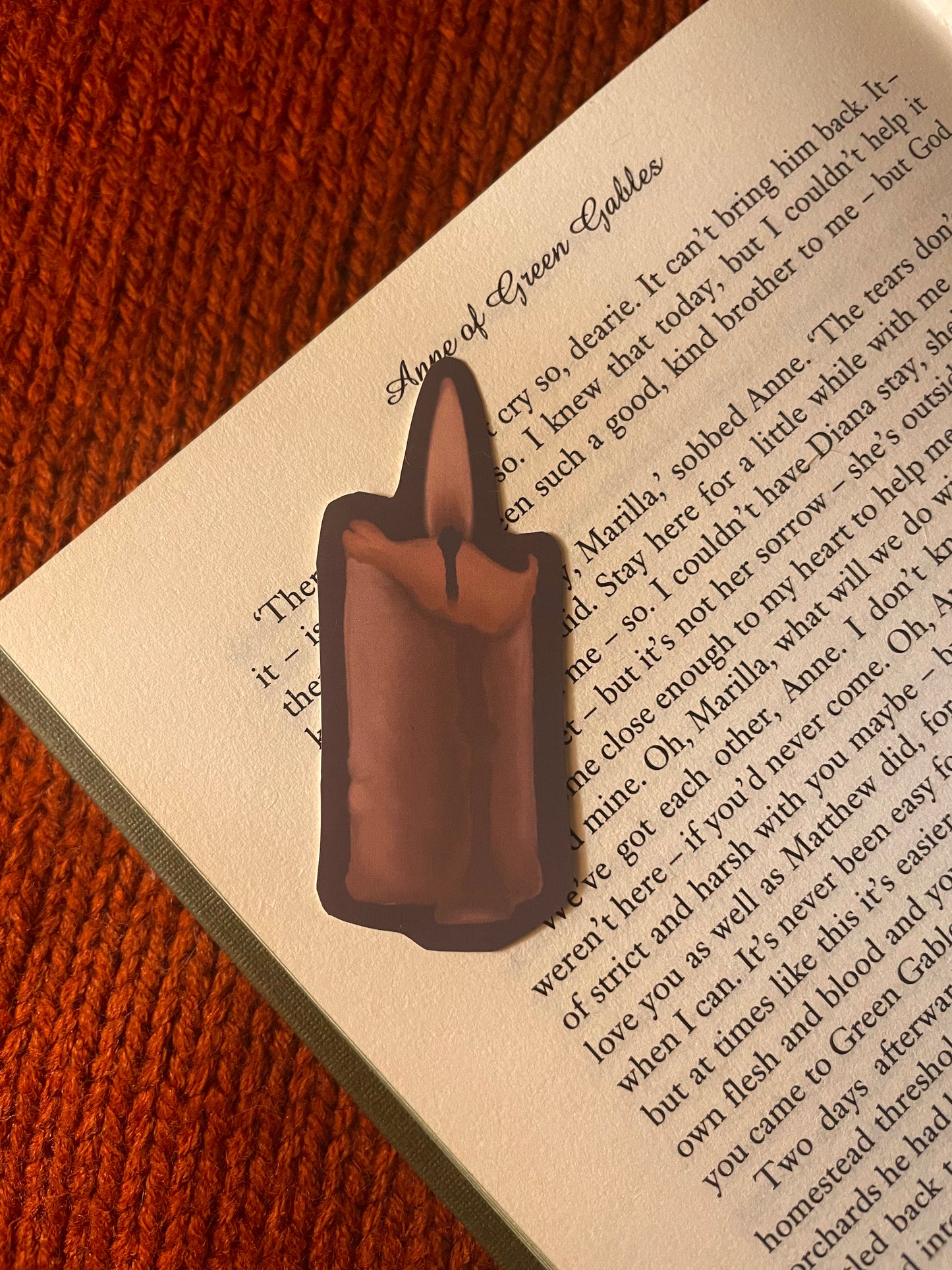 Candle stick sticker