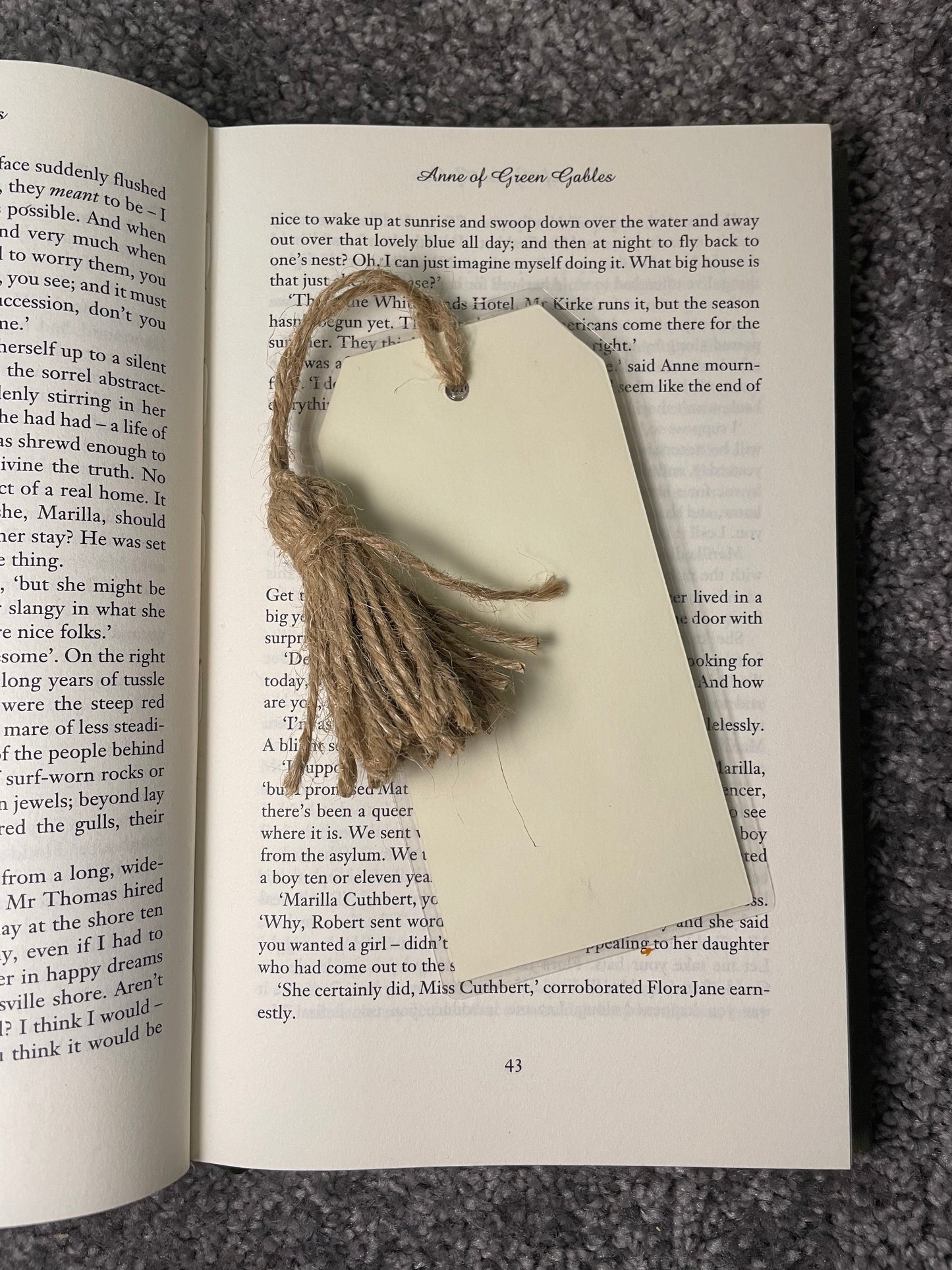 Scrapbook inspired bookmark