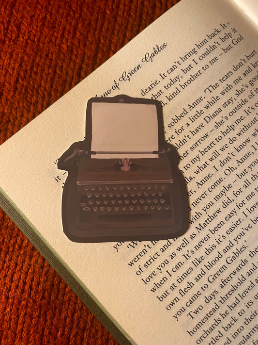 Typewriter sticker