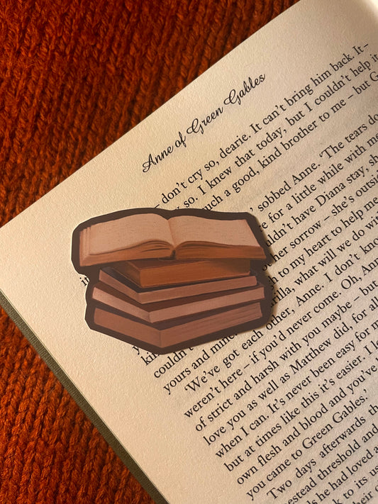 Stack of books sticker
