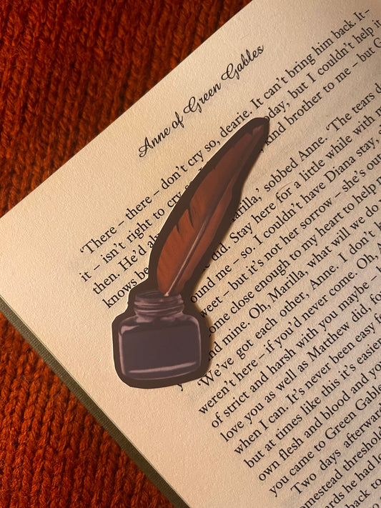 Ink and quill sticker