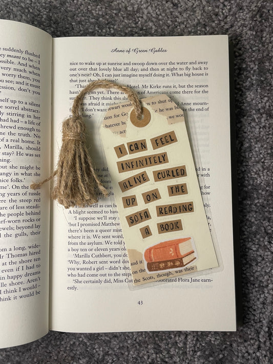 Scrapbook inspired bookmark