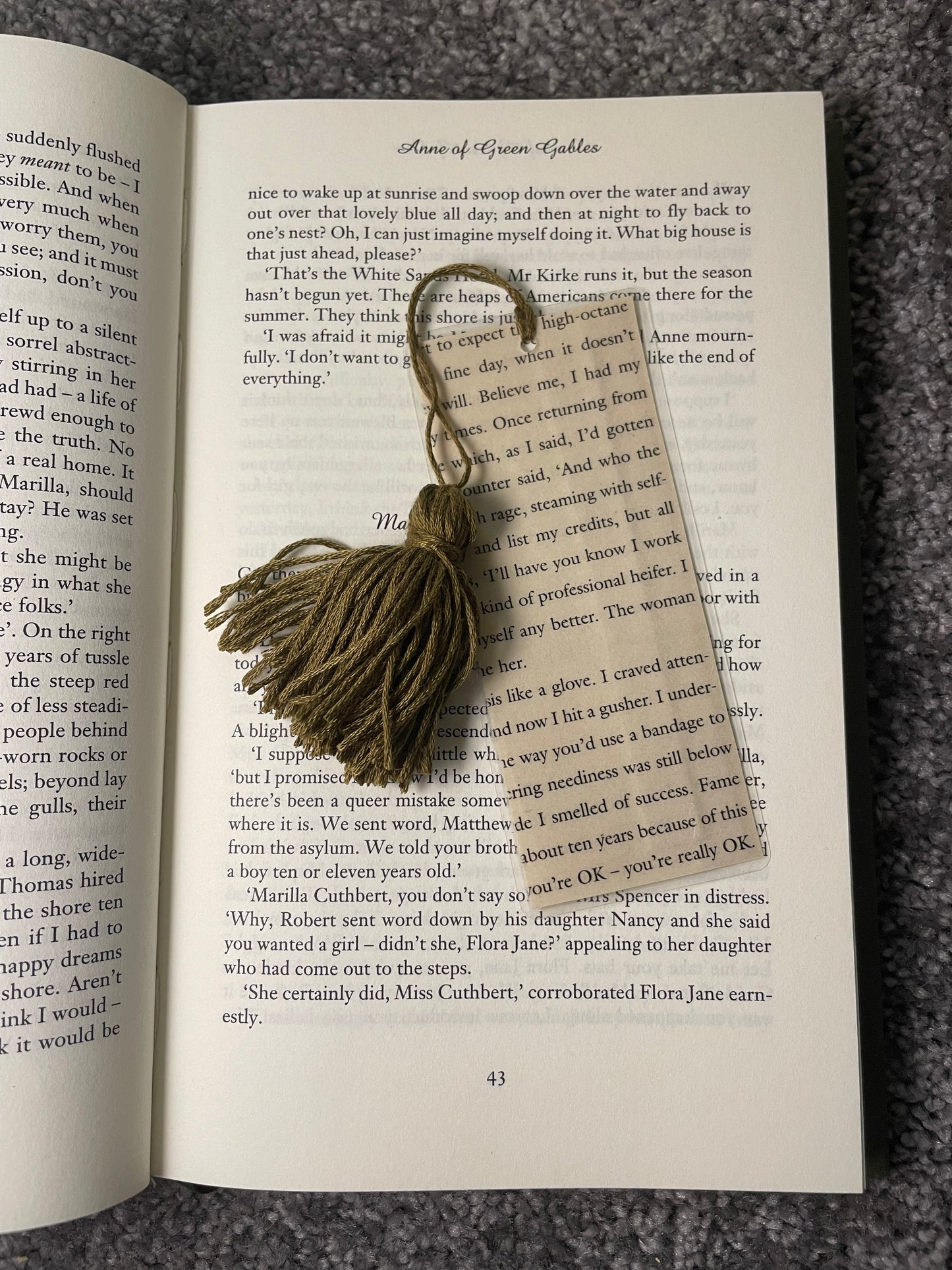 Coffee themed scrapbook inspired bookmark