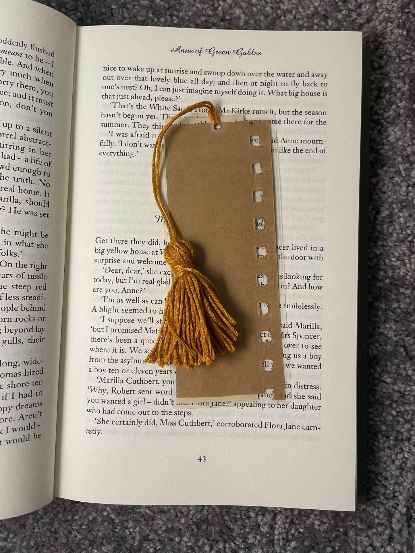 Scrapbook inspired bookmark